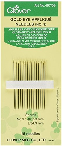 Clover 497/09 igieł do szycia Lang do części  nr 9, 15 sztuk, 53 X 34,9 MM 497/09