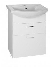 Aqualine ZOJA szafka umywalkowa 50,5x74x30 cm, biała 51051A