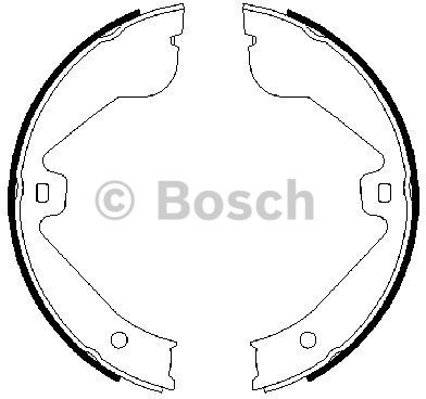 Bosch Szczęka hamulca ręcznego 0 986 487 705