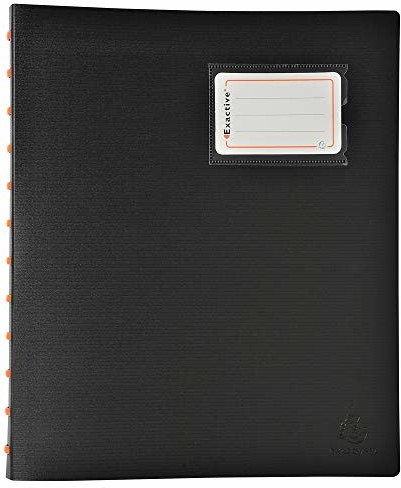 Exacompta Exacompta 86434E Exactive teczka z pierścieniami, DIN A4, 40 koszulek, 1 sztuka, czarna 86434E