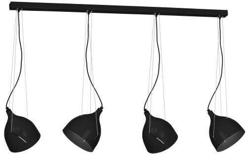 Luminex Lampa wisząca Noanet 8894 lampa sufitowa 4x60W E27 czarna