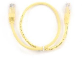 Gembird Patchcord kat.5e osłonka zalewana 1.5M żółty PP12-1.5M/Y