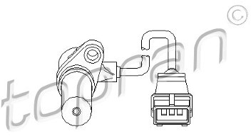 TOPRAN Generator impulsów, wał korbowy 206 203