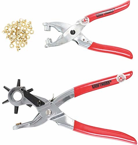 Kraftmann Revolver-otworów-szczypce szczypce i szczypce do nitowania 102-częściowy Revolver-otworów i