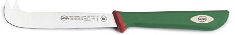 Sanelli sanelli nóż do sera z 2 końcówek, stal nierdzewna, zielony, 12 cm 336612