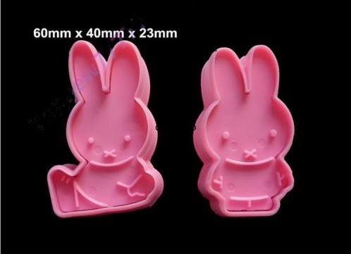 PLASTIKOWE FOREMKI WYKRAWACZE KRÓLICZEK 2 szt