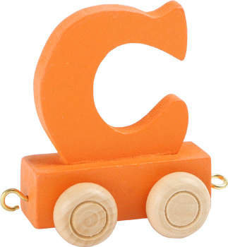 Small Foot Design Wagonik z literką C Alfabet Pociąg