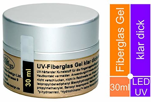 World of Nails-Design LED/Żel UV włókno szklane przezroczyste grube 30 ml, Premium Edition 2020