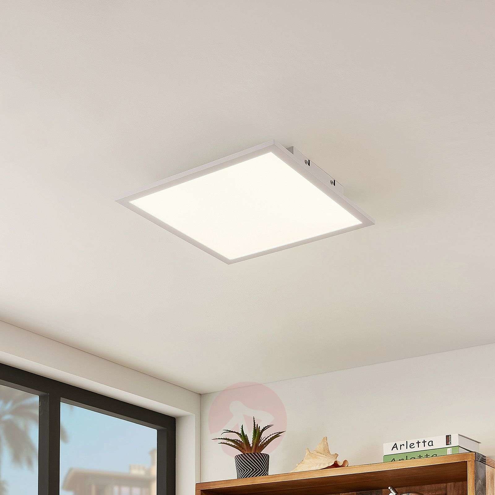 Lindby Quais panel LED 4 000 K, 40x40 cm