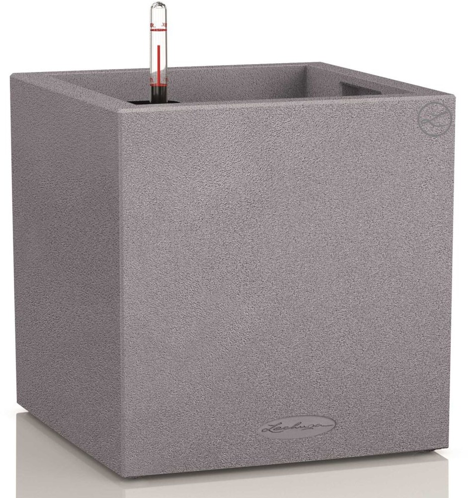 Lechuza Donica Canto Color Square 40 ALL-IN-ONE, szara, 13720