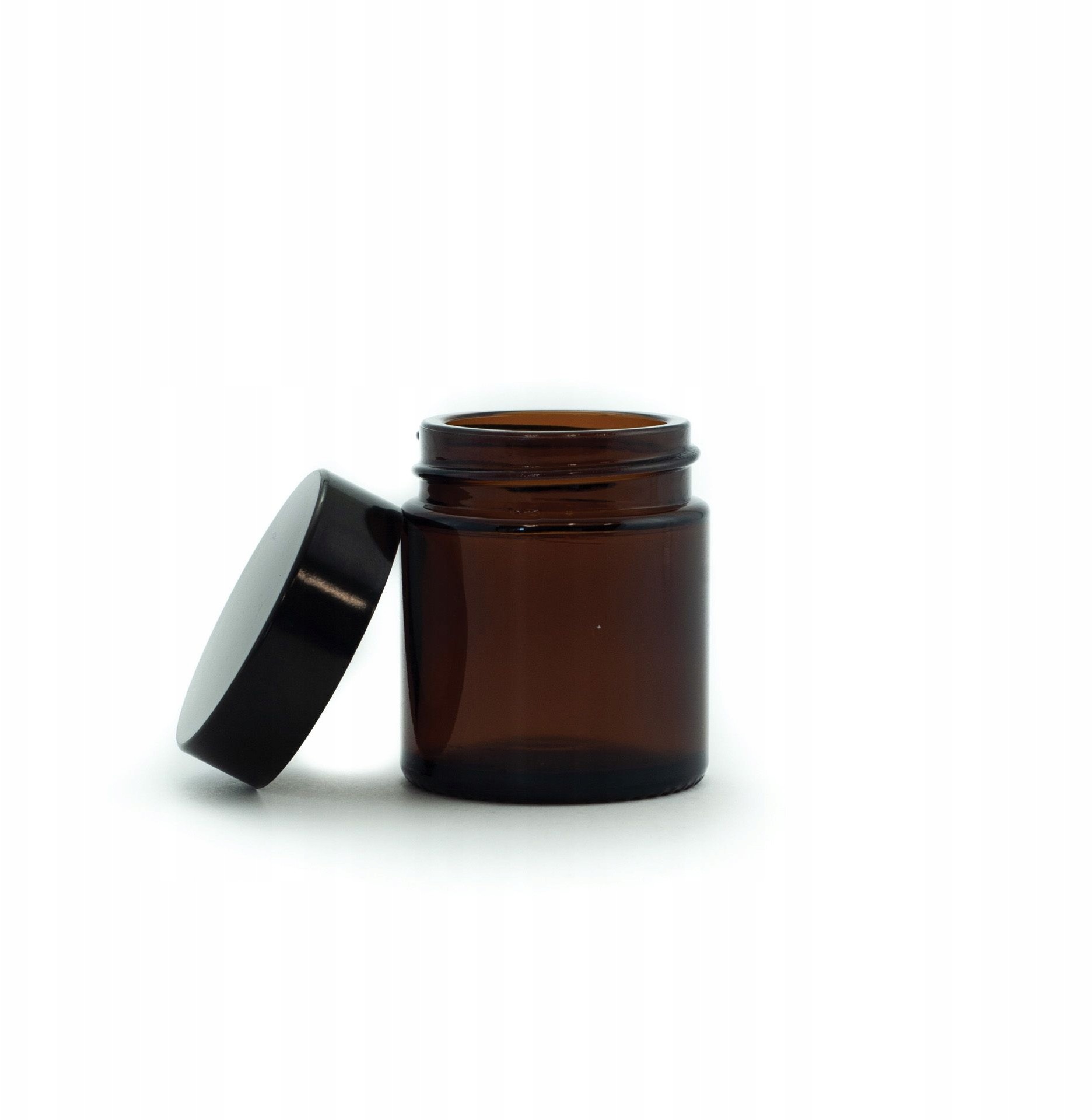Słoik z ciemnego szkła 30ml + zakrętka wzór A56