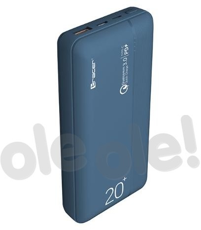 Tracer TRABAT46964 20000 mAh PD 20 W QC 3.0 niebieski TRABAT46964