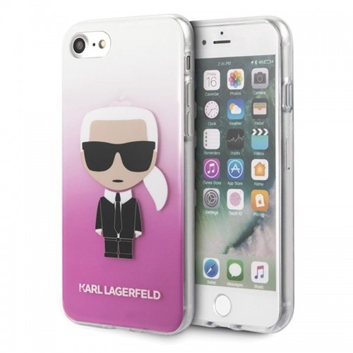 Karl Lagerfeld Iconic Karl Gradient Etui iPhone SE 2020 8 7 różowy) 10_17872
