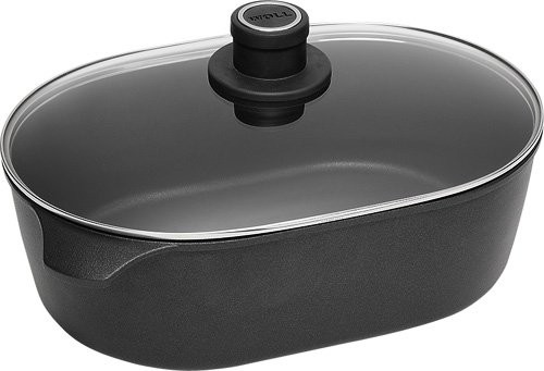 Woll brytfanna żeliwna z odlanymi uchwytami, ze szklaną pokrywką, 2 el. 1036N