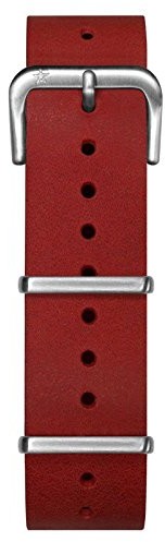 Oxygen pasek unisex, skóra, klamry do 20 cm, czerwony, EX-NL-STR-20-RE EX-NL-STR-20-RE