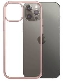 PanzerGlass Obudowa dla telefonów komórkowych ClearCase Antibacterial na Apple iPhone 12/12 Pro 0274) Różowy