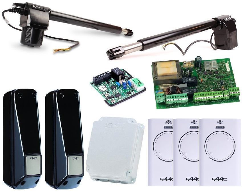 FAAC Zestaw siłowników do bramy dwuskrzydłowej 414 414 a