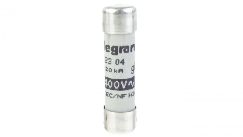 Legrand Wkładka bezpiecznikowa cylindryczna 8,5x31,5mm 4A gG 400V 012304 012304