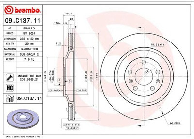 BREMBO 09.C137.11 09.C137.11