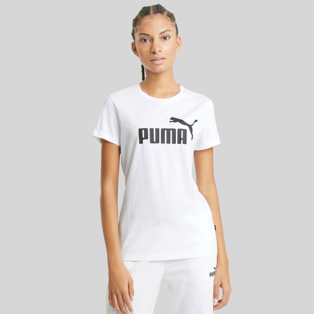 Puma Koszulka Damska Bawełniana T-shirt Biała 586774-02 586774-02