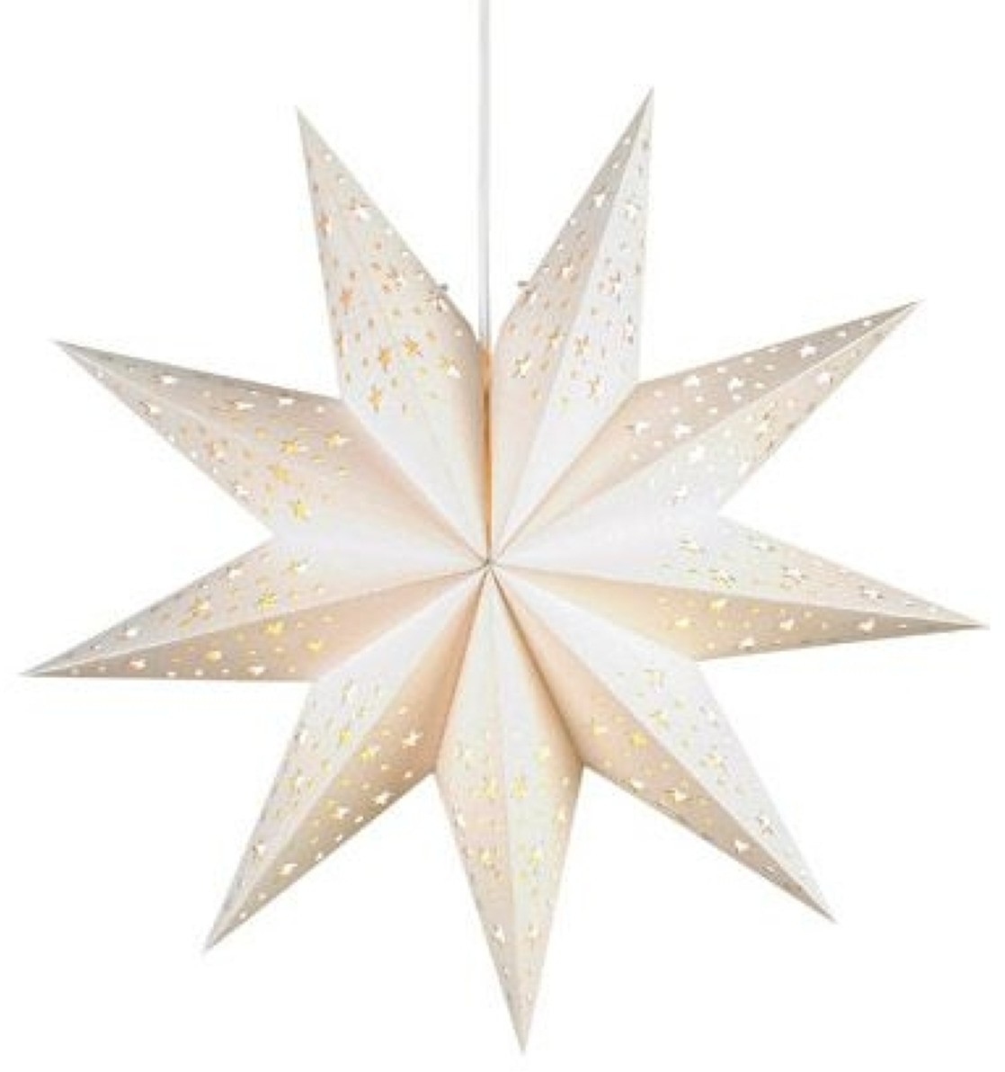 Markslojd Lampa wisząca gwiazda biały papier SOLVALLA 700319