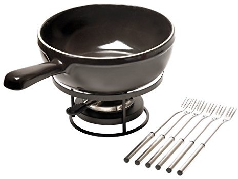 Emile Henry zestaw do fondue serowego, ceramiczne naczynie, 24 x 24 x 9 cm 799922