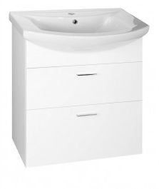 Aqualine ZOJA szafka umywalkowa 61,5x74x32 cm, biała 51061A