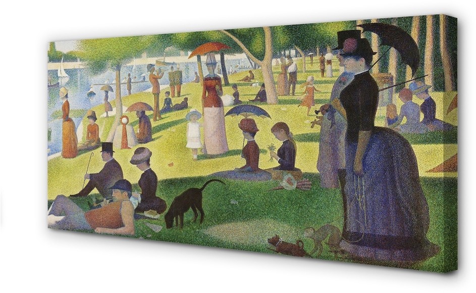 PL Tulup Obrazy na płótnie Sztuka spotkanie nad jeziorem 140x70cm