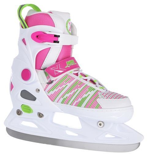Nils EXTREME NH2255 A WHITE/PINK ROZM. L(40-43) ŁYŻWY HOKEJOWE EXTREME