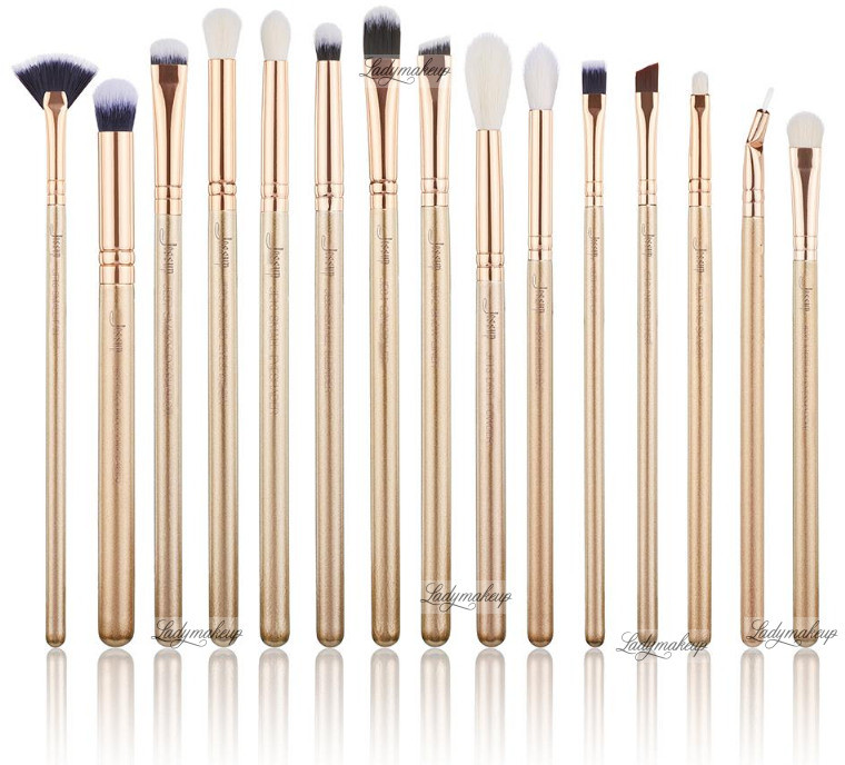 JESSUP BEAUTY JESSUP - Classics Alchemy Brushes Set - Zestaw 15 pędzli do makijażu - T407 Golden/Rose Gold JESPMG02