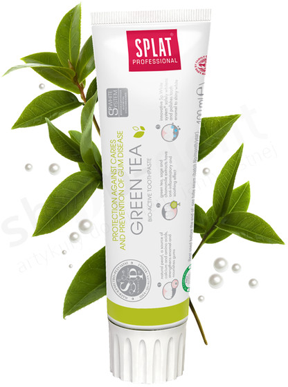 Splat Professional GREEN TEA BIO ACTIVE - Pasta do zębów bez fluoru 100ml 0000002094