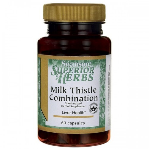 SWANSON Milk Thistle Combination (Ostropest plamisty) - (60 kap) FF35-99905