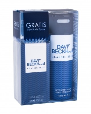 David Beckham Classic Blue zestaw Edt 40 ml + Dezodorant 150 ml dla mężczyzn