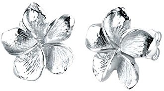 Elli Damskie kolczyki frangipani kwiatu  srebro wysokiej próby 925 304491112, srebro sterling próby 925, srebro 0304491112