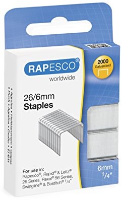 Rapesco Zszywki Galwanizowane 26/6mm - 2000 Sztuk S2662MA3