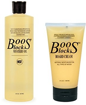 Boos Blocks Boos Blocks MysCRM zestaw  olejek pielęgnacyjny Mystery Oil (473ml) i krem pielęgnacyjny Board Cream (148 ml) firmy John Boos MYSCRM