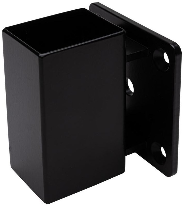 Kornik Mocowanie pionowe słupka 37x47 mm czarne