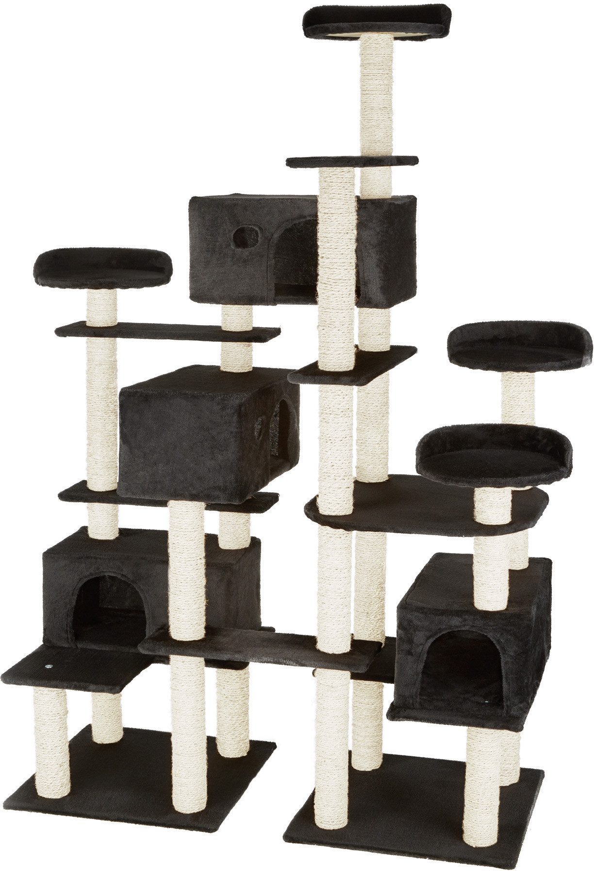 tectake Drapak dla kota Entissar 214 cm - czarny 403921