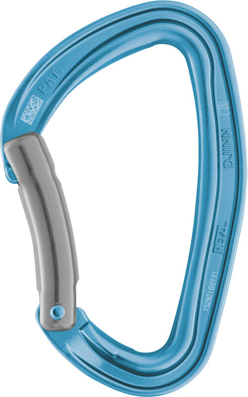 Petzl Djinn Karabinek z giętym zamkiem, blue 2021 Karabinki niezakręcane M060BA00