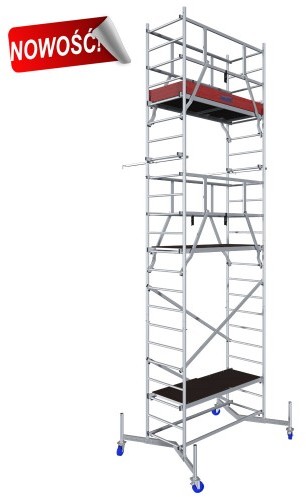 Krause ClimTec rusztowanie z rolkami 150 mm wys. rob. 7,00 m (710727)