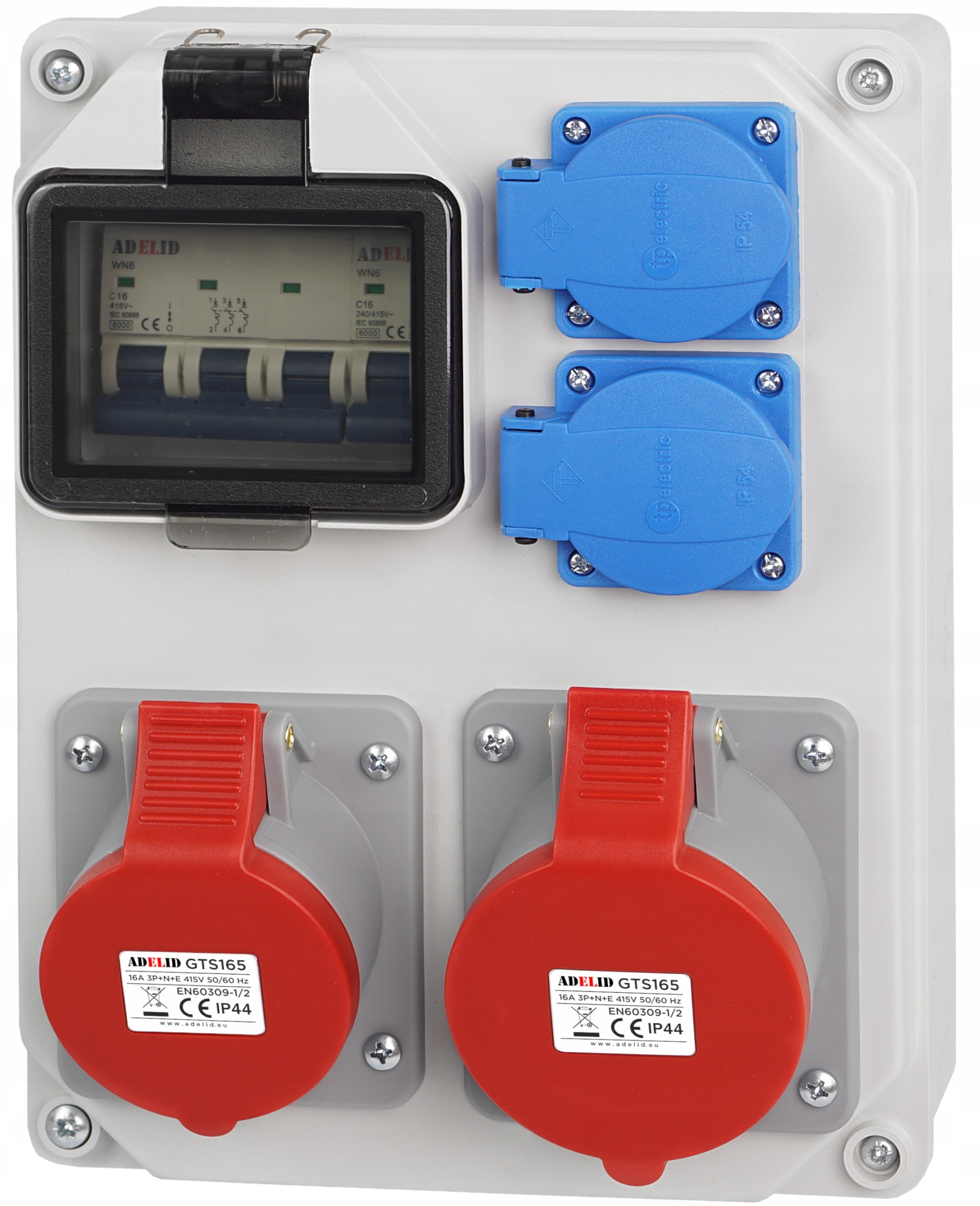 Rozdzielnica Budowlana Zabezpieczona 16A 5P 2X230V