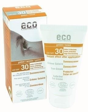 Eco Cosmetics Tonowany krem na słońce LSF/SPF 30 z rokitnikiem i oliwą z oliwek GreenLine-865-uniw