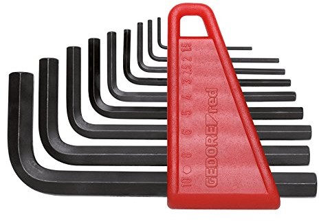 Gedore Red zestaw wkrętaków kątowych, 6-kątny, 9-częściowy, krótki