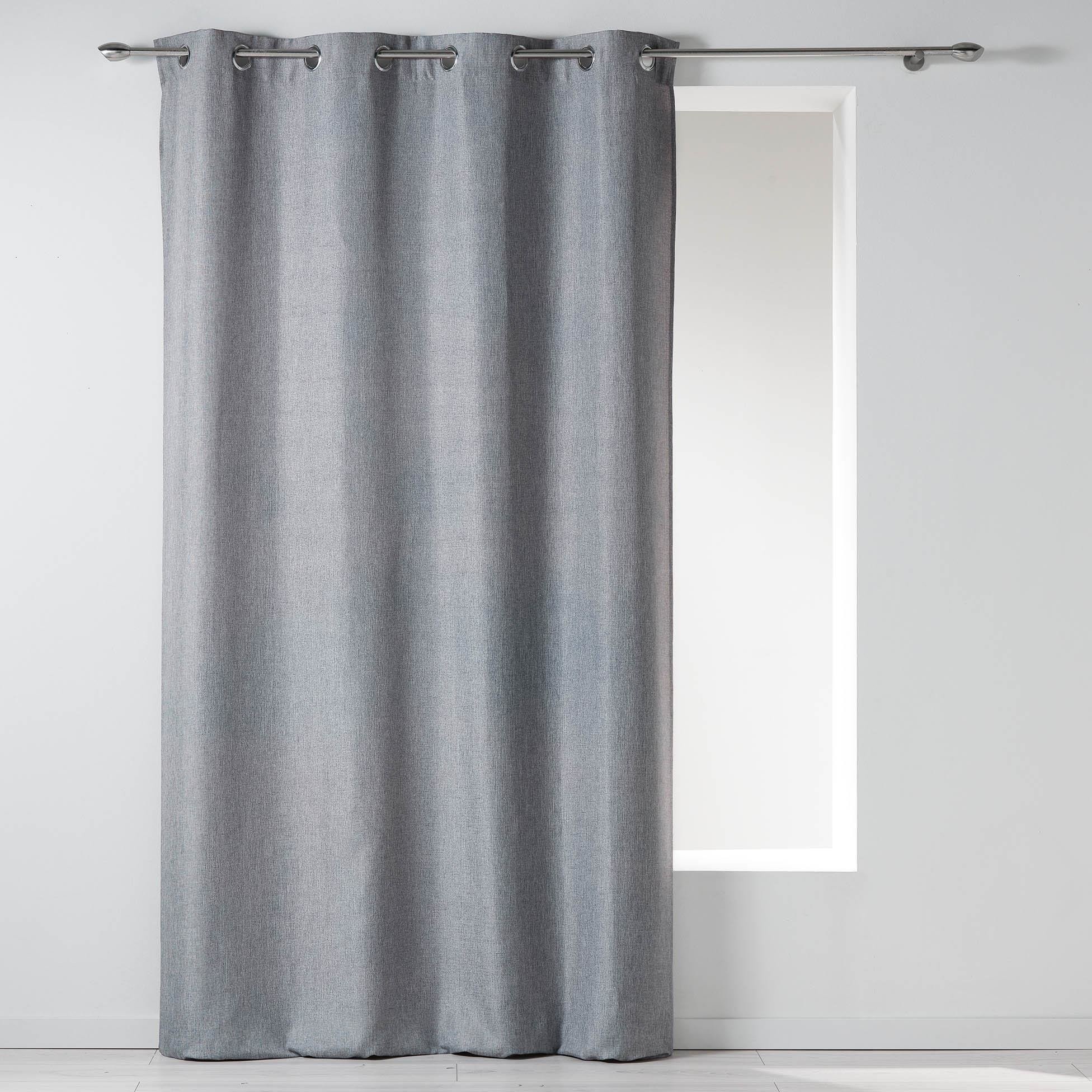 Douceur d'intérieur Douceur dintérieur Zasłona na przelotkach NEWTON 140 x 260 cm kolor jasnoszary