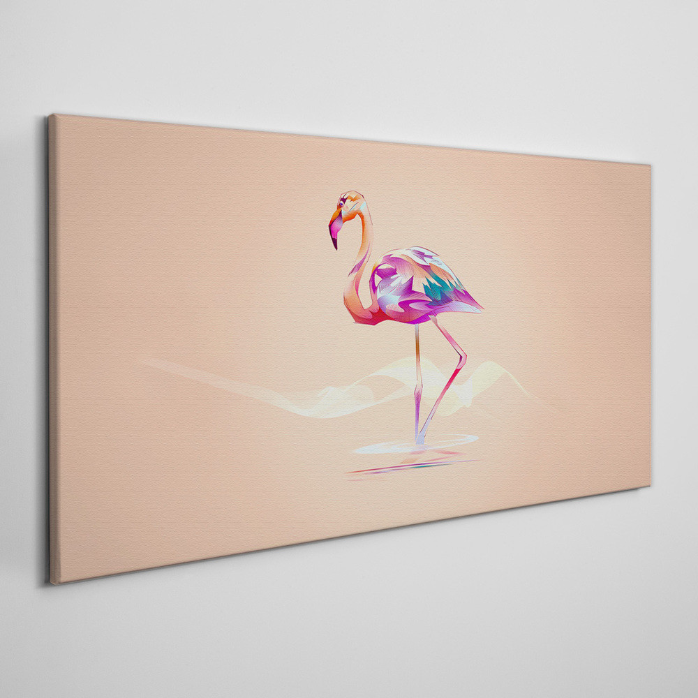 PL Coloray Obraz na Płótnie Flaming Zwierzę 100x50cm