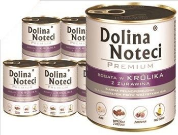 Dolina Noteci Premium bogata w królika z żurawiną 6x800g