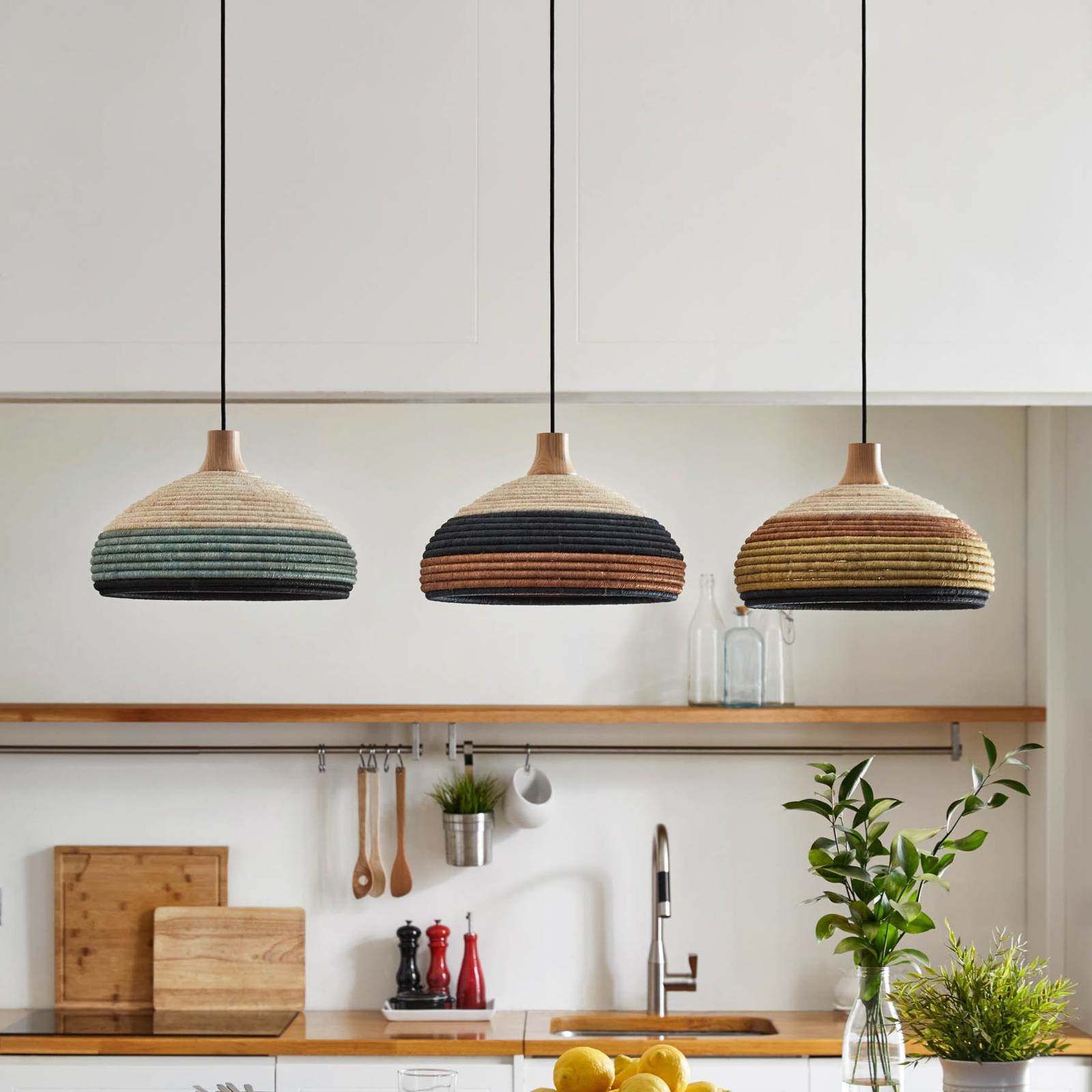 Forestier Forestier Grass żyrandol S, zielony