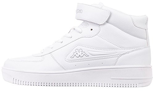Kappa Adult Unisex Bash Mid wysoka Sneaker - biały - 46 EU 242610_1014