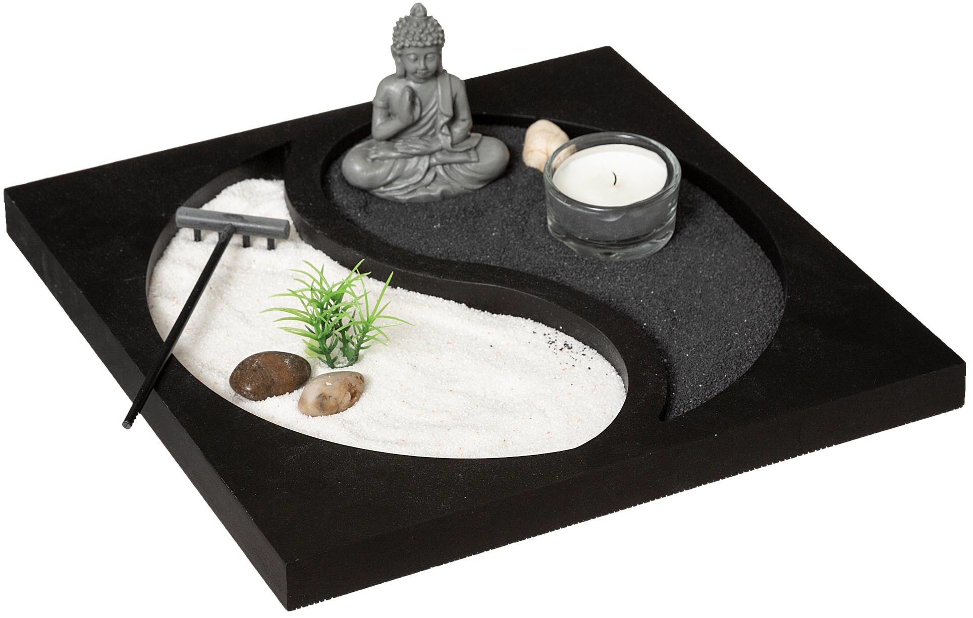 Atmosphera Dekoracja z figurką buddy OGRÓD ZEN symbol yin yang 173497