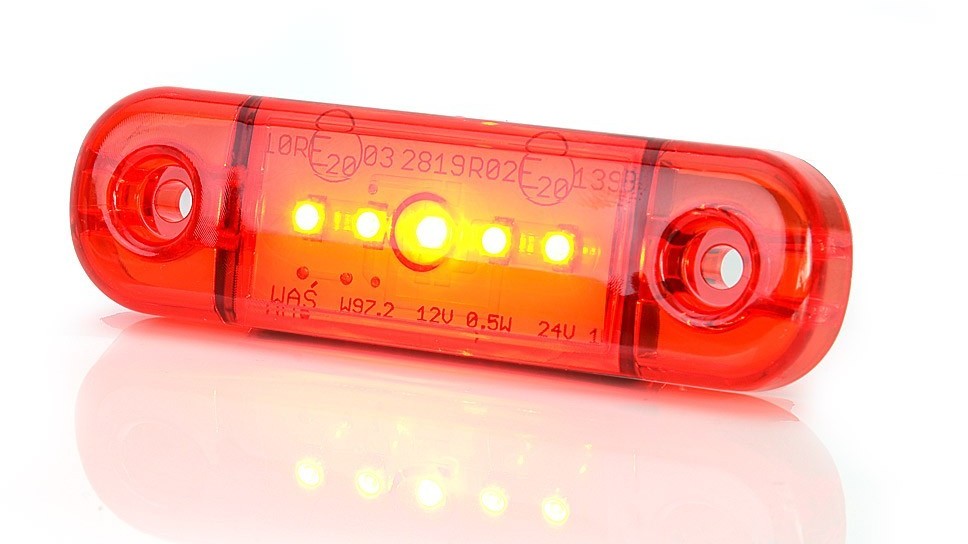 WAŚ Lampa LED pozycyjna tylna czerwona W97.2 (712) was712